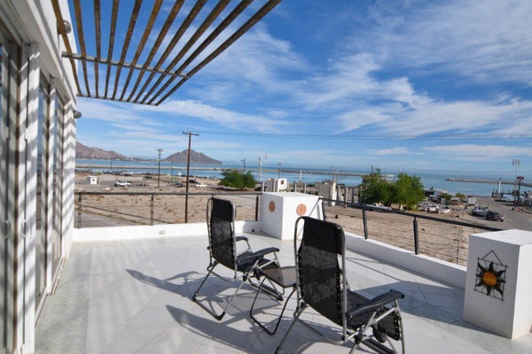 Top deck from living room and kitchen area - San Felipe Vacation Rental