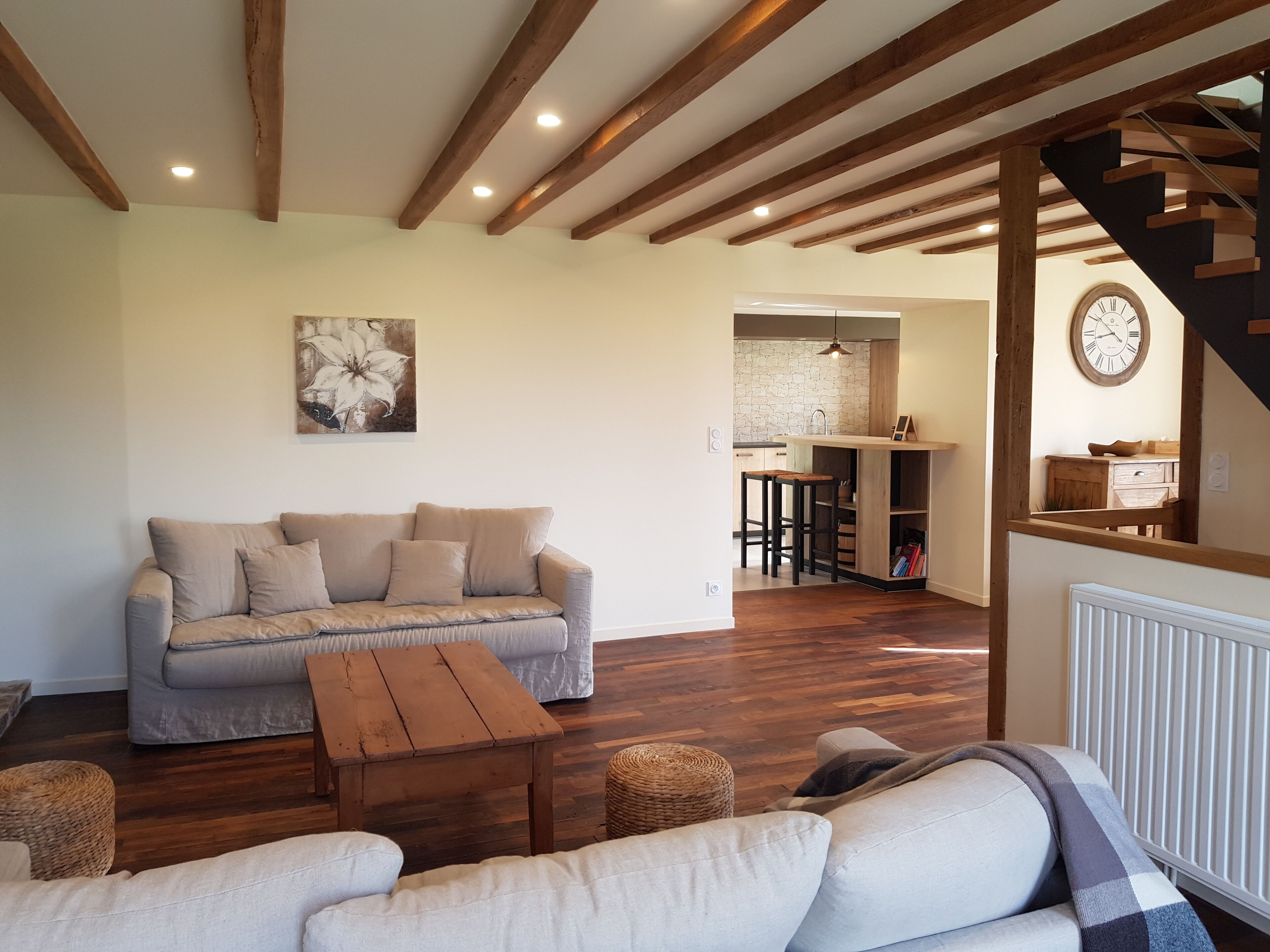 TV, fireplace, DVD player, foosball