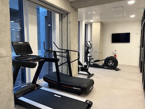 Stay active with a variety of exercise equipment, including treadmills, ellipticals, and stationary bikes.