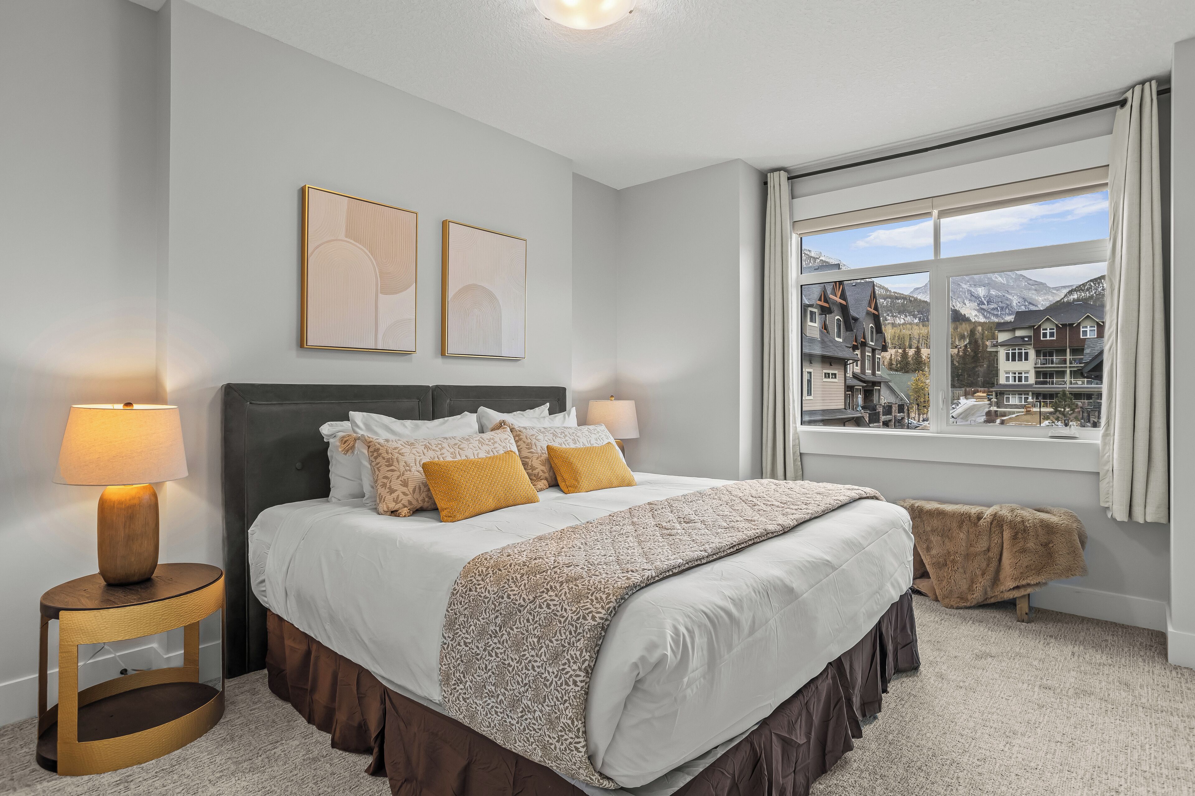 2nd floor; normally set up as king size bed with ensuite full bathroom; this bed
