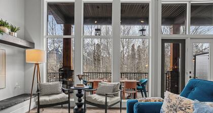 M3- Serene Canmore Retreat- A/C, Free EV Charge, 5BD, 4.5BT, Hot Tub, Mtn View