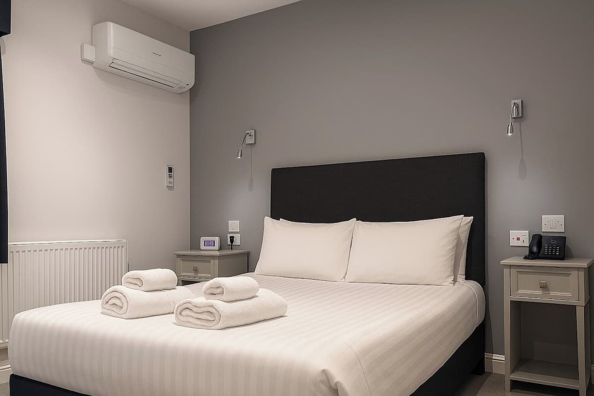 Premium bedding, pillow-top beds, in-room safe, individually decorated