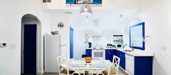 Santorini Cave Style Cottage with Fenced-in Yard