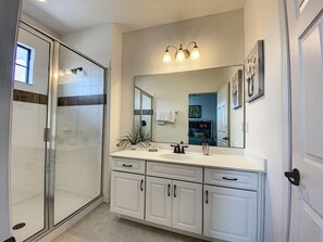 Shower, hair dryer