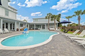 A heated pool