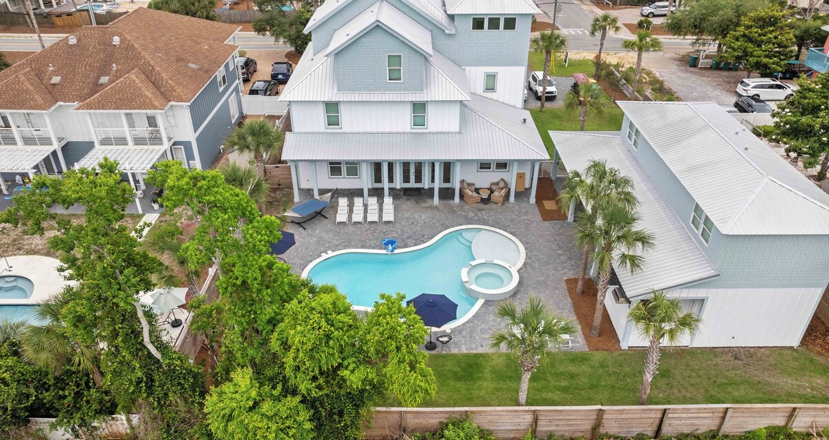 Photo 50 of Poseidon's Palace: Luxury Home with Pool+Spa! Golf Cart! 3 Min to Beach