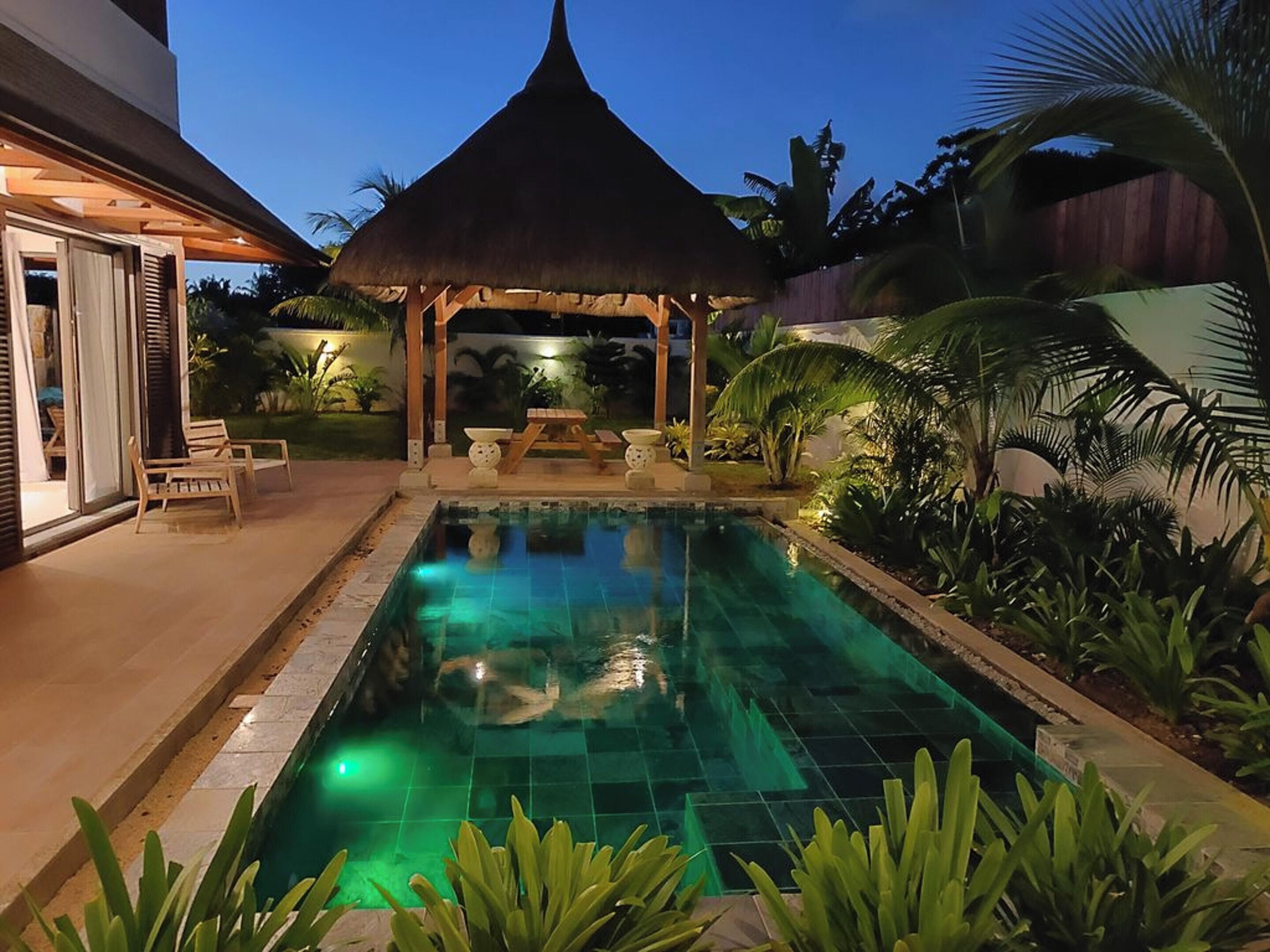 Vue sur piscine
