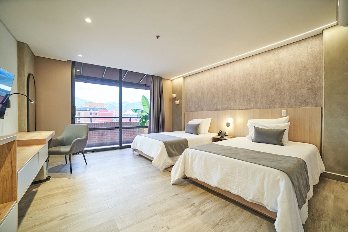Superior Twin Room, 2 Double Beds, Non Smoking | 1 bedroom, premium bedding, down comforters, minibar