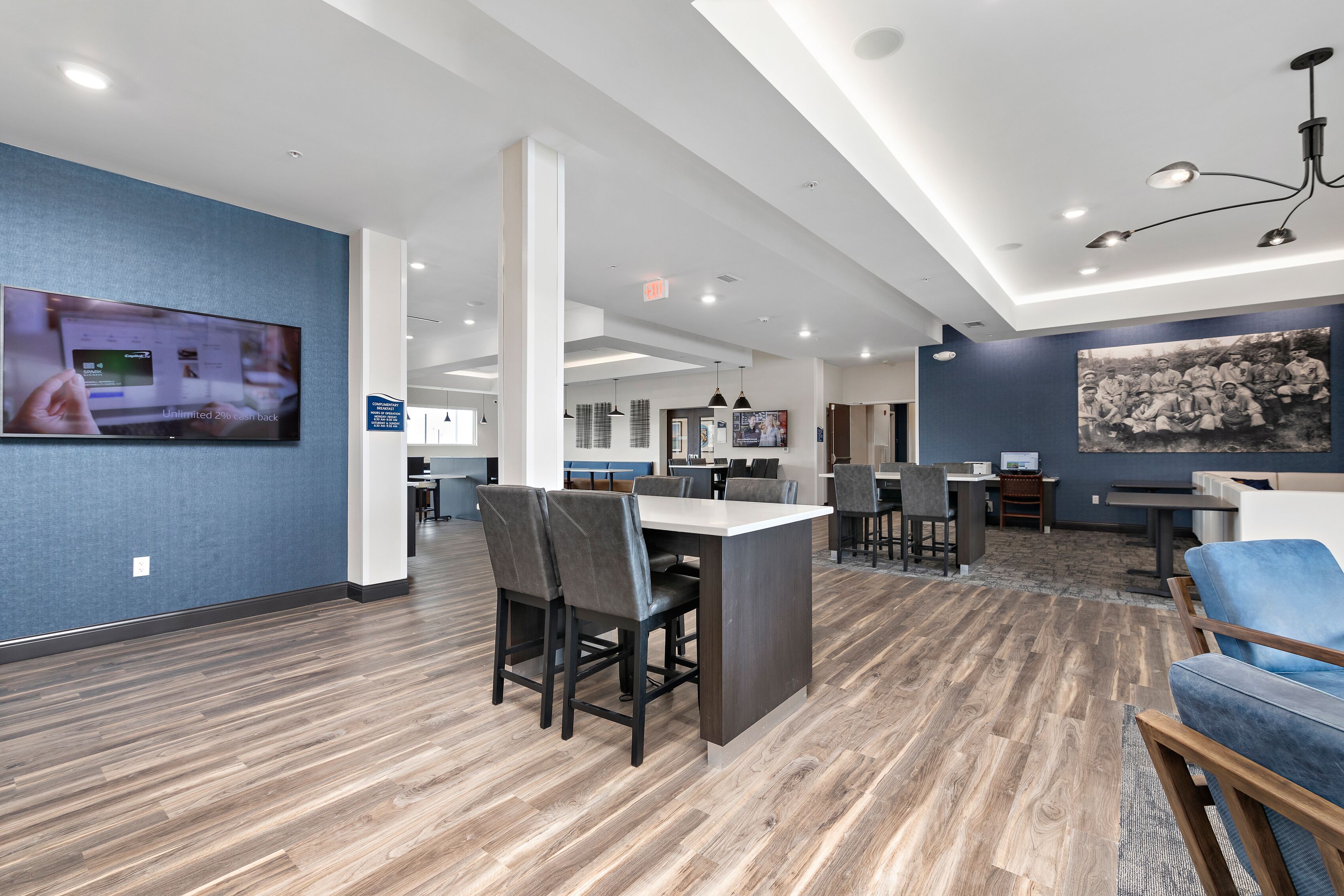 Sala de estar en el lobby