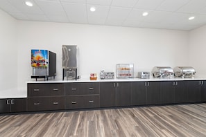 Free daily self-service breakfast