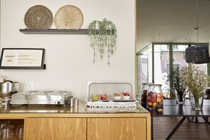 Daily buffet breakfast (EUR 8 per person)