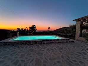Outdoor pool - Olive grove house of Polymnia (Επάνω Σίσι)