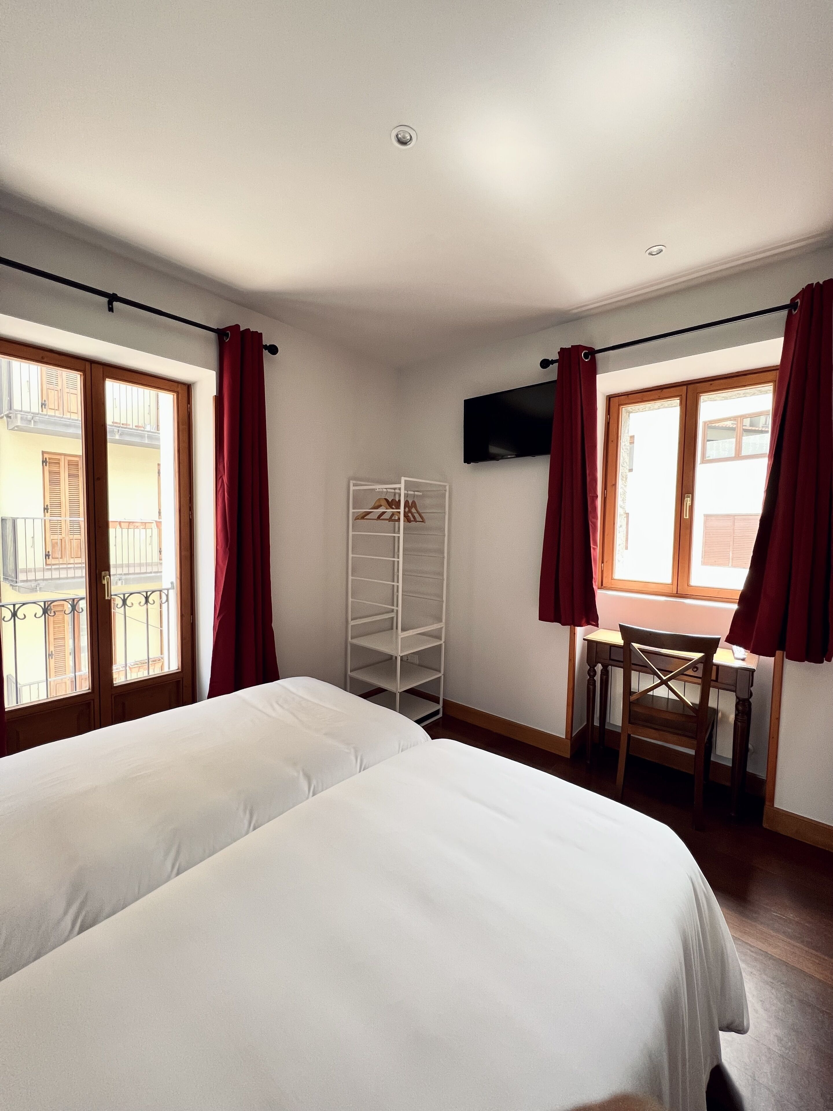 Egyptian cotton sheets, premium bedding, desk, laptop workspace