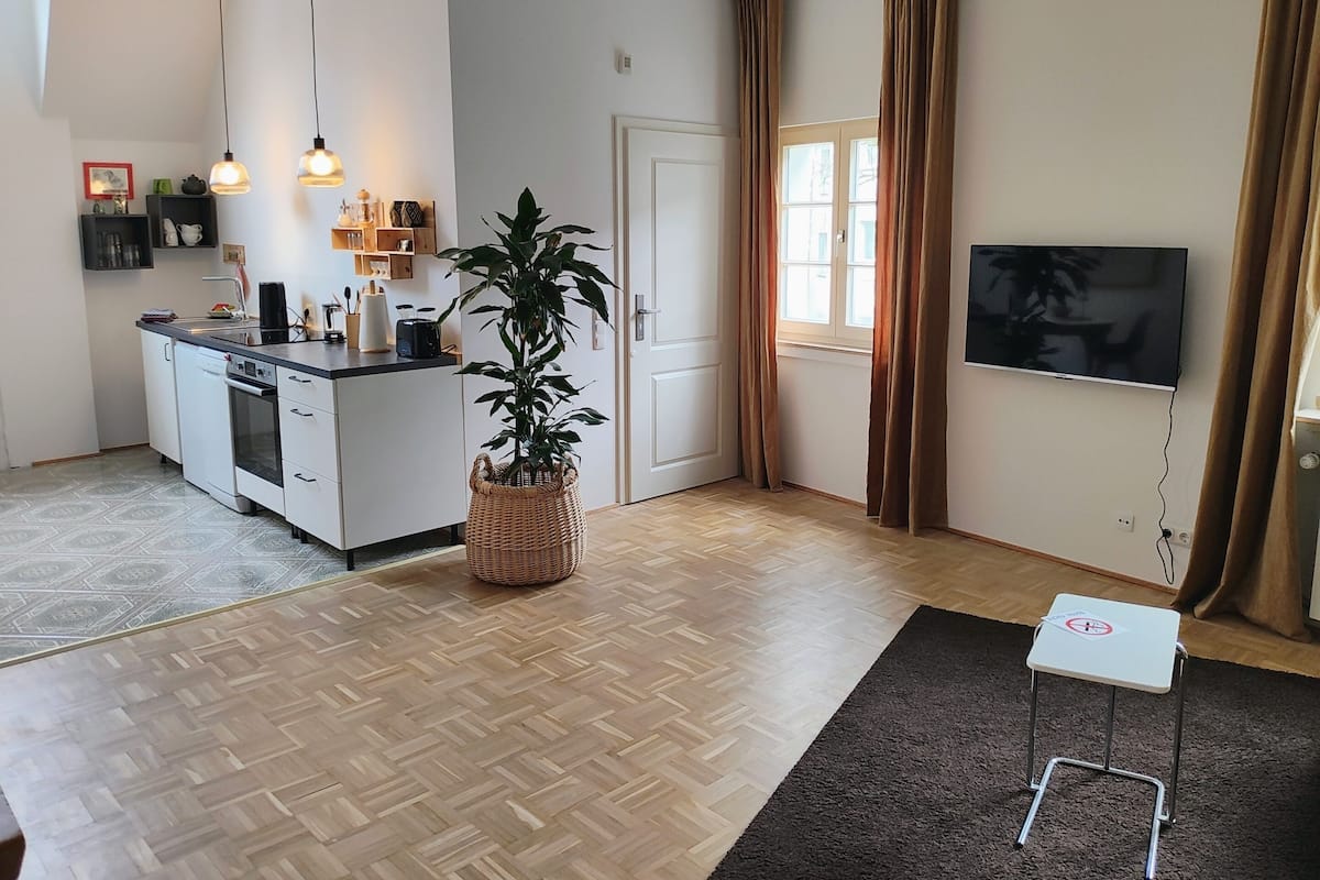 Design Apartment, Ensuite, Garden View (Alte Tischlerei II) | Lounge