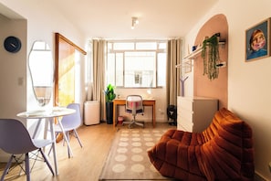 Estúdio | 1 quarto, roupas de cama premium, individualmente decorados