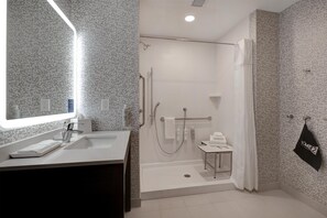 Free toiletries, hair dryer, towels, soap - Home2 Suites By Hilton Redding (Redding)