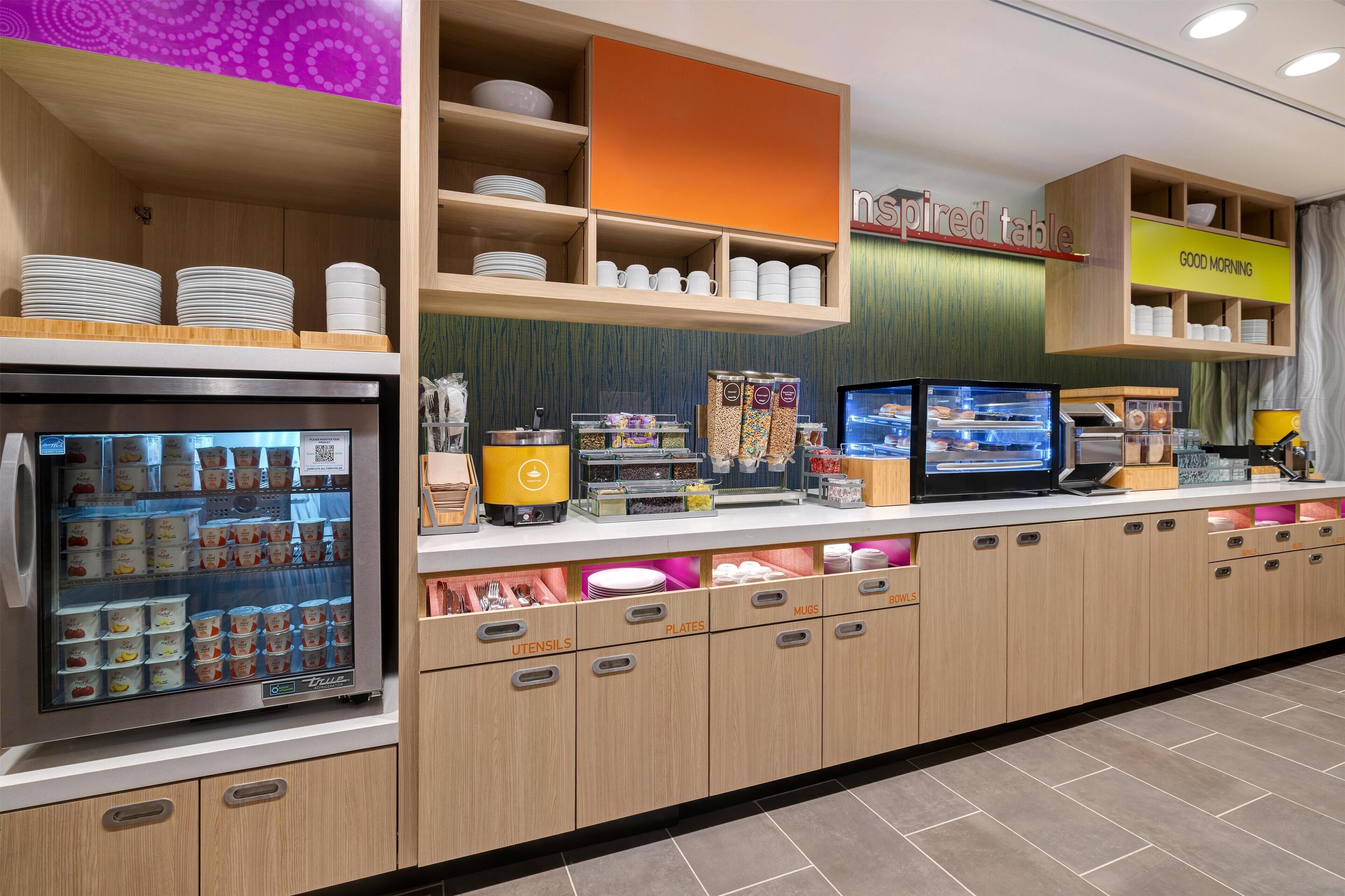 Free daily buffet breakfast