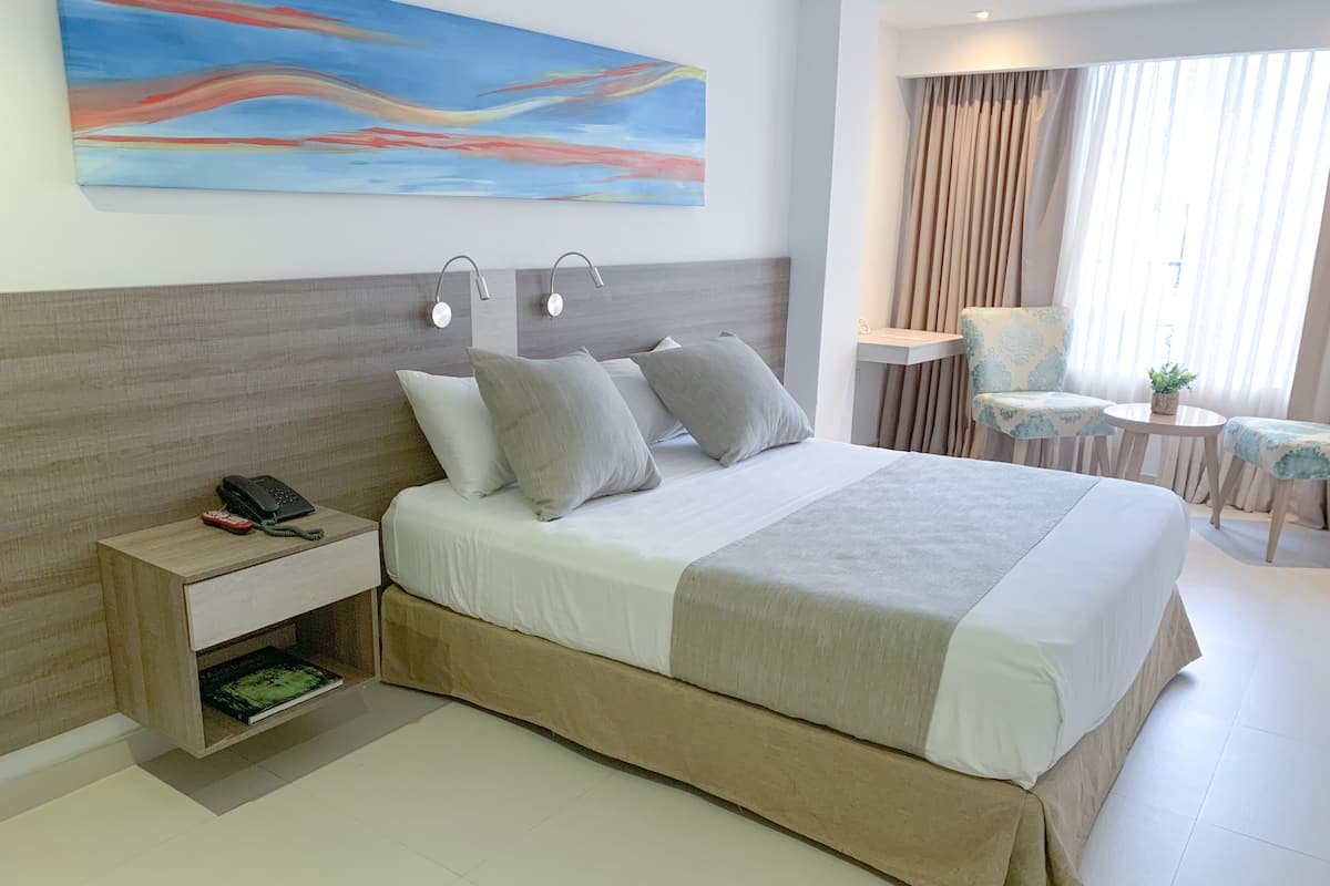 Down duvets, desk, free WiFi, bed sheets