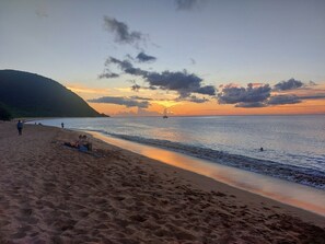 Beach nearby, beach towels