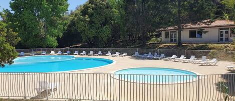 Indoor pool, outdoor pool