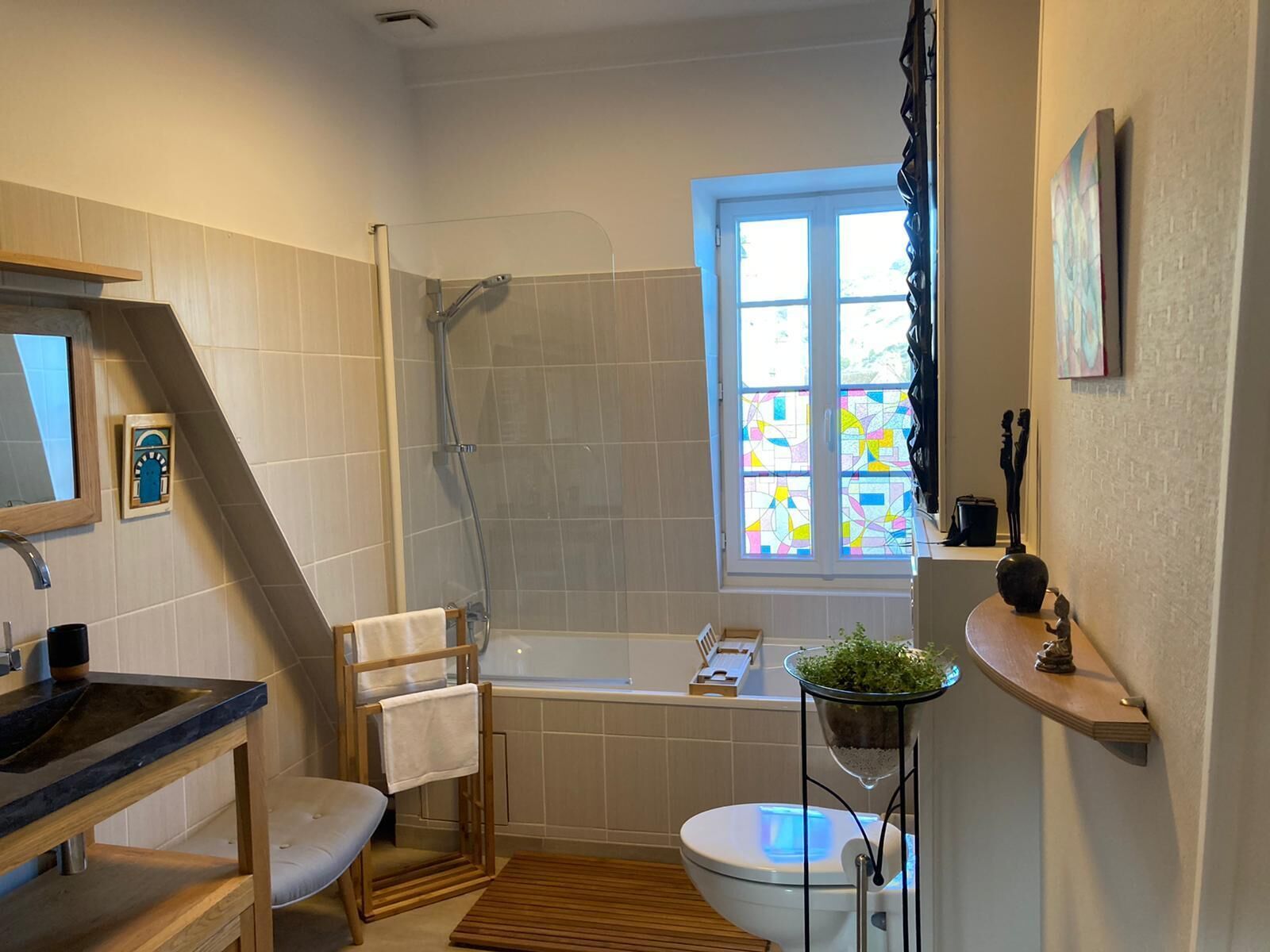 Romantic Suite, Ensuite (La Mansarde) | Bathroom | Towels