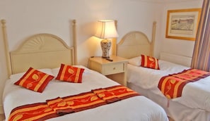 Desk, free WiFi, bed sheets