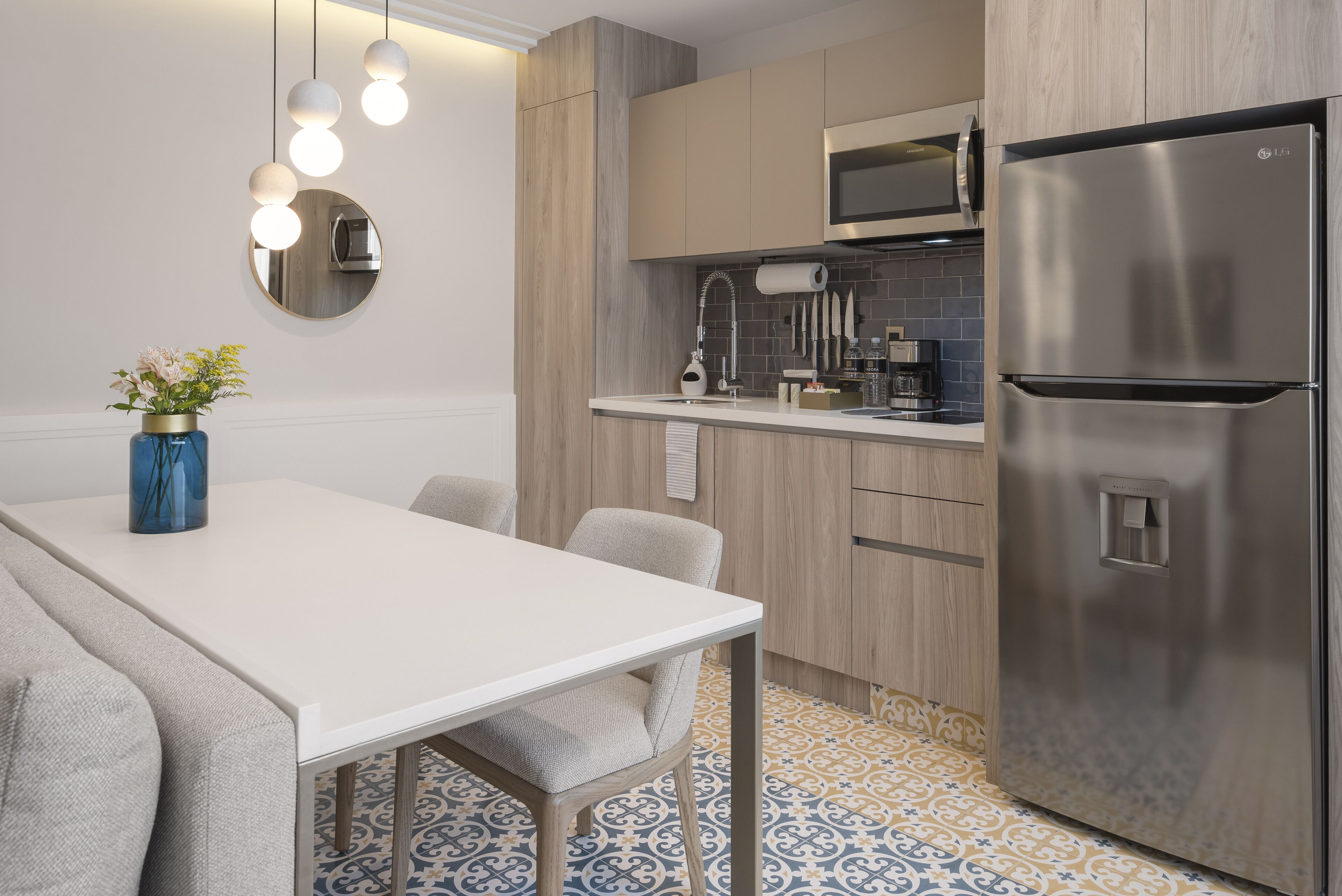 design apartment, 1 king bed with sofa bed | private kitchen