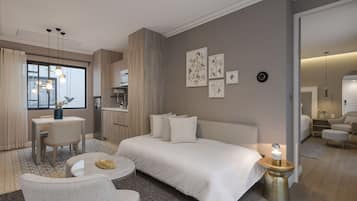 Gallery Suite, 1 King Bed with Sofa bed, Non Smoking, Kitchen | Private kitchen