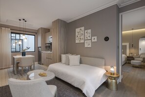 Suite Galerie, 1 très grand lit et 1 canapé-lit, non-fumeur, cuisine | Cuisine privée