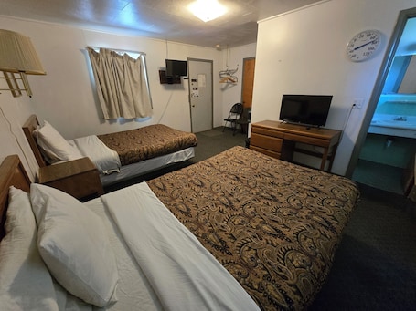 Room, 2 Double Beds, Non Smoking | Desk, iron/ironing board, free WiFi, bed sheets
