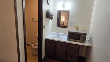 Room, 2 Queen Beds, Non Smoking | Bathroom | Free toiletries, hair dryer, towels