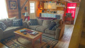 Smart-tv och eldstad