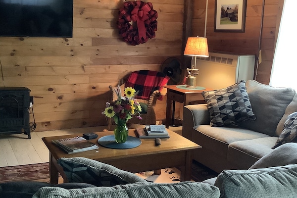 Smart-tv och eldstad