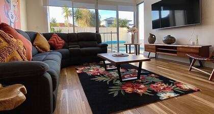 5 Star- Luxurious West Beach holiday home with pool - 100 mtrs from the Beach!