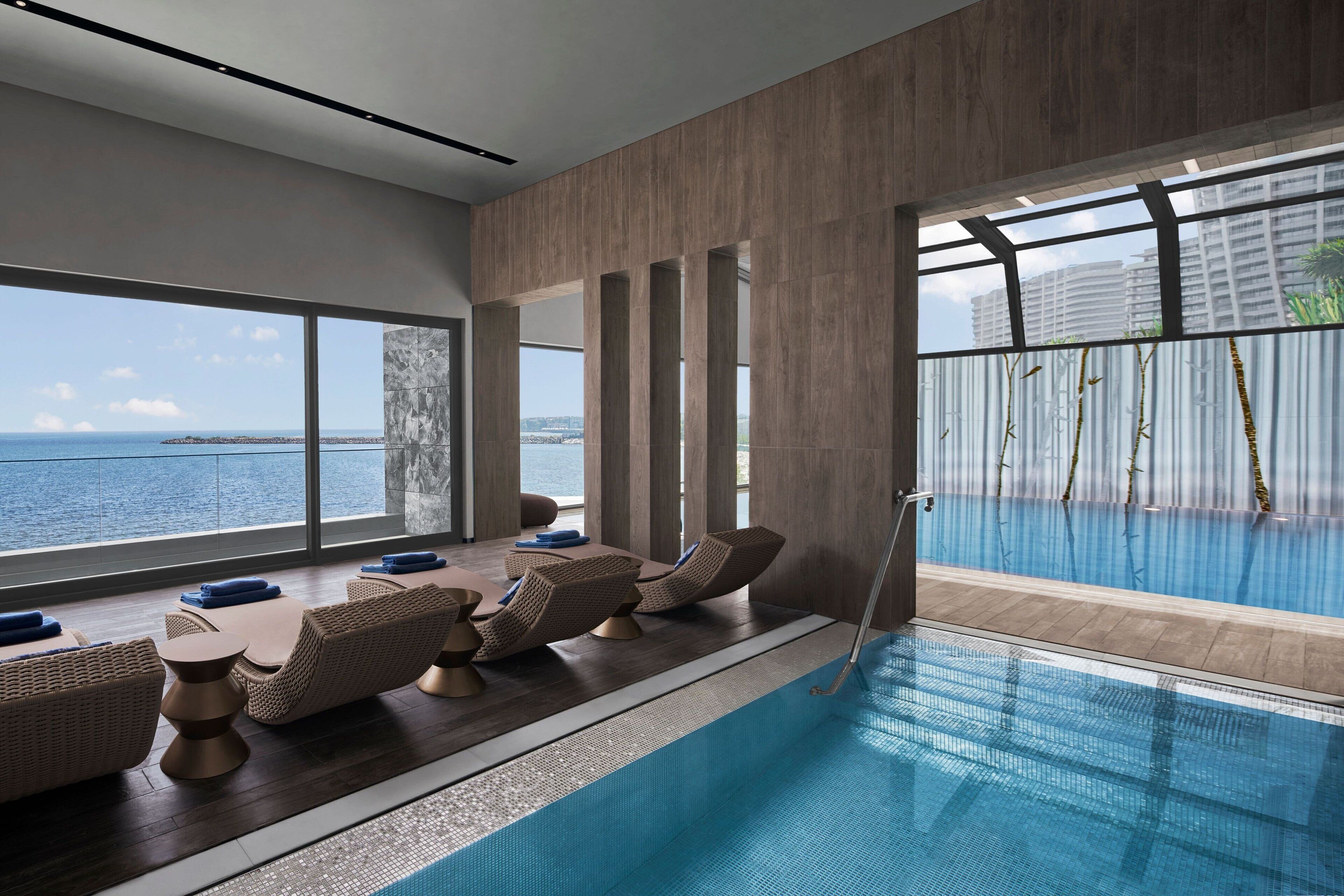 indoor pool, seasonal outdoor pool