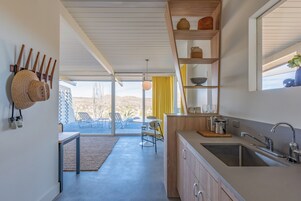 Deluxe Studio | Private kitchenette | Fridge, microwave, stovetop, coffee/tea maker