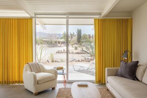 Living area - The Bungalows by Homestead Modern at The Joshua Tree Retreat Center (Joshua Tree)