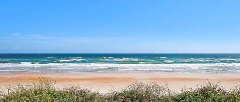 Playa en los alrededores y camastros