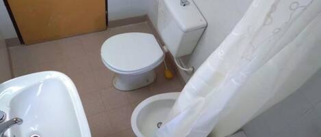 Combined shower/tub, bidet