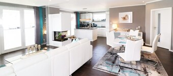 Vacation home 100 m² with fireplace & WLAN in Zecherin - Holiday home Lady Lounge with WLAN