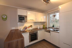 Kühlschrank, Mikrowelle, Ofen, Geschirrspüler