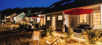 Ferienhäuser Insel Usedom Haus Samara 8 -Blick aufs Achterwasser-Sauna Whirlpool