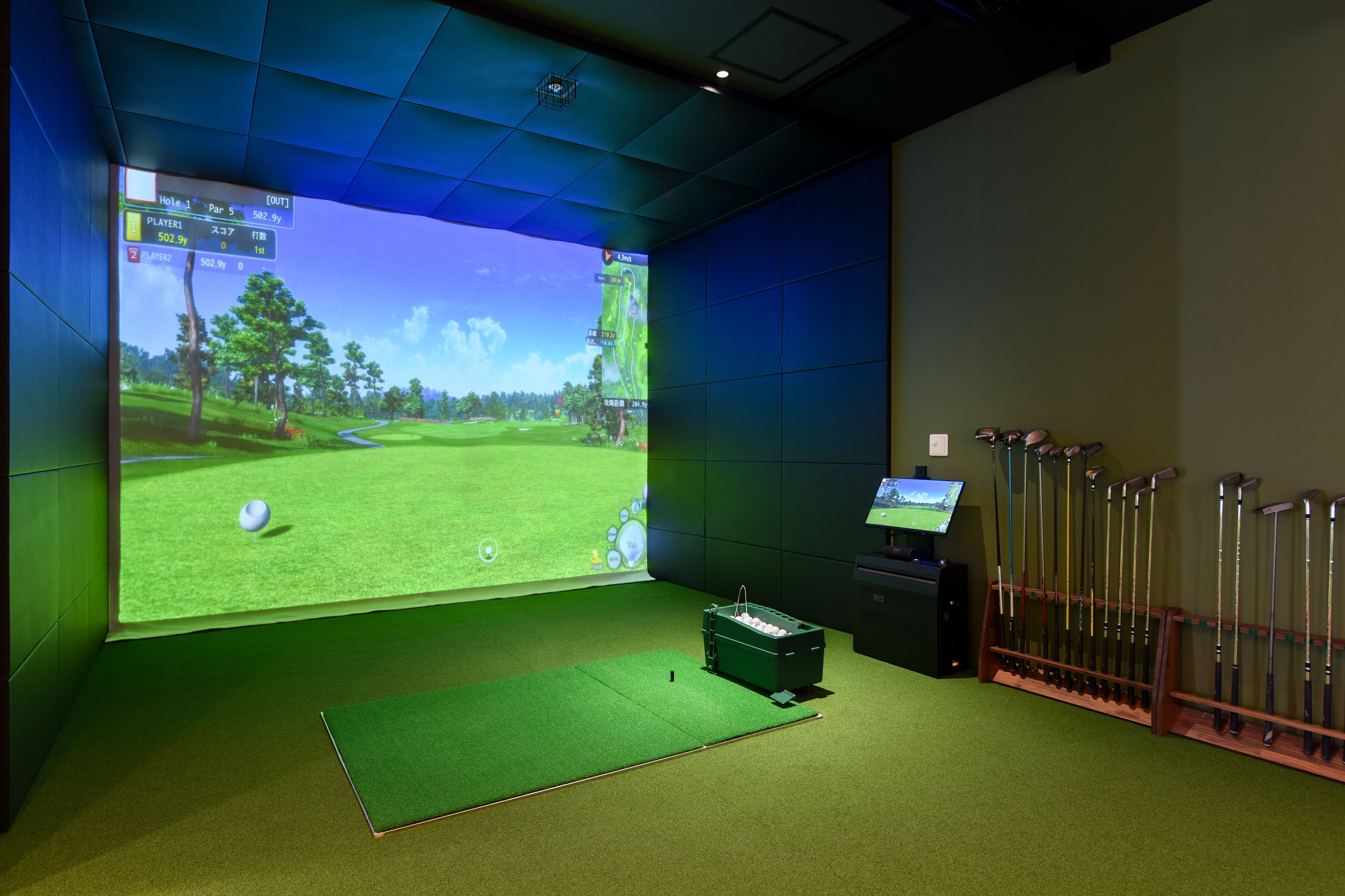 Indoor golf driving range