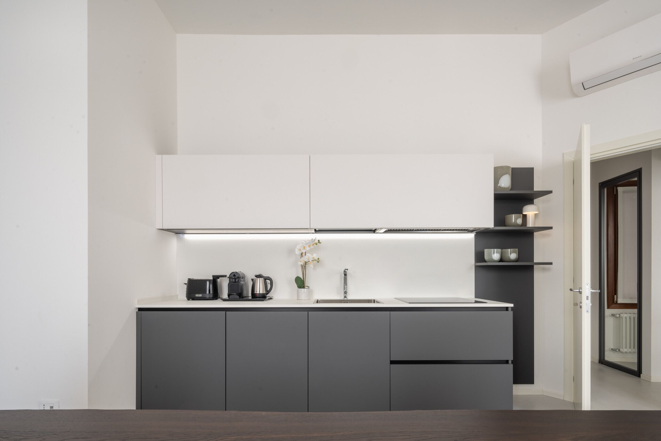 Fridge, oven, dishwasher, electric kettle