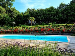 Piscine extérieure, piscine chauffée
