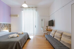 Classic Room, 1 Bedroom, Balcony, City View | 1 bedroom, memory foam beds, desk, laptop workspace