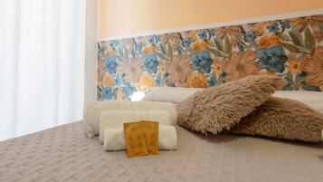 Comfort Room, 1 Bedroom, Balcony, City View | 1 bedroom, memory foam beds, desk, laptop workspace