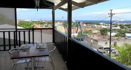 Studio with a big terrace, ocean views + Pool