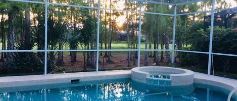 A heated pool