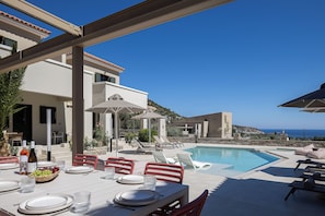 Villa, 3 Bedrooms with Shared Pool | Terrace/patio